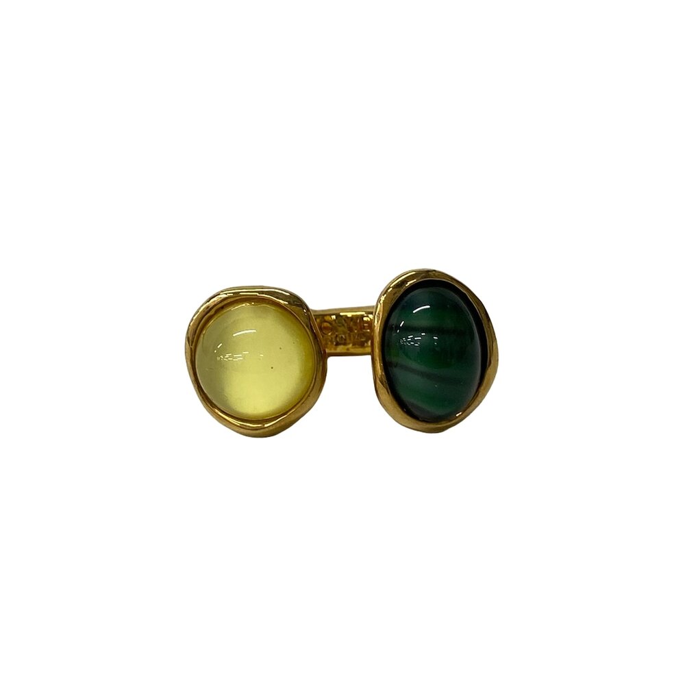 Loewe tree ring Ring 101.29.140 Gold Yellow Green Hardware Color Stone